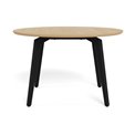 Dining table Akadi, steel/MDF, H75cm D120cm
