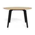 Dining table Akadi, steel/MDF, H75cm D120cm