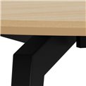 Dining table Akadi, steel/MDF, H75cm D120cm