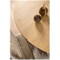 Dining table Akadi, steel/MDF, H75cm D120cm