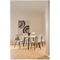 Dining table Akadi, steel/MDF, H75cm D120cm