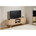 TV table Arte, natural color, chipboard/oak veneer, H55x40x160cm