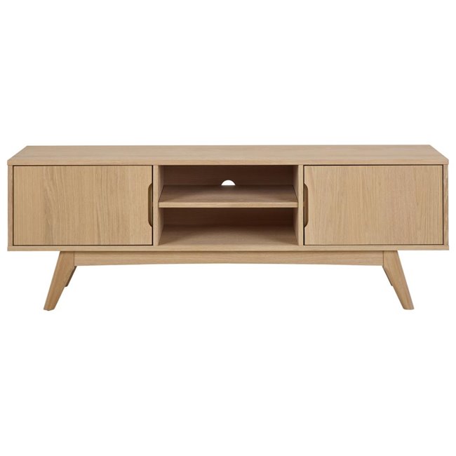 TV table Arte, natural color, chipboard/oak veneer, H55x40x160cm