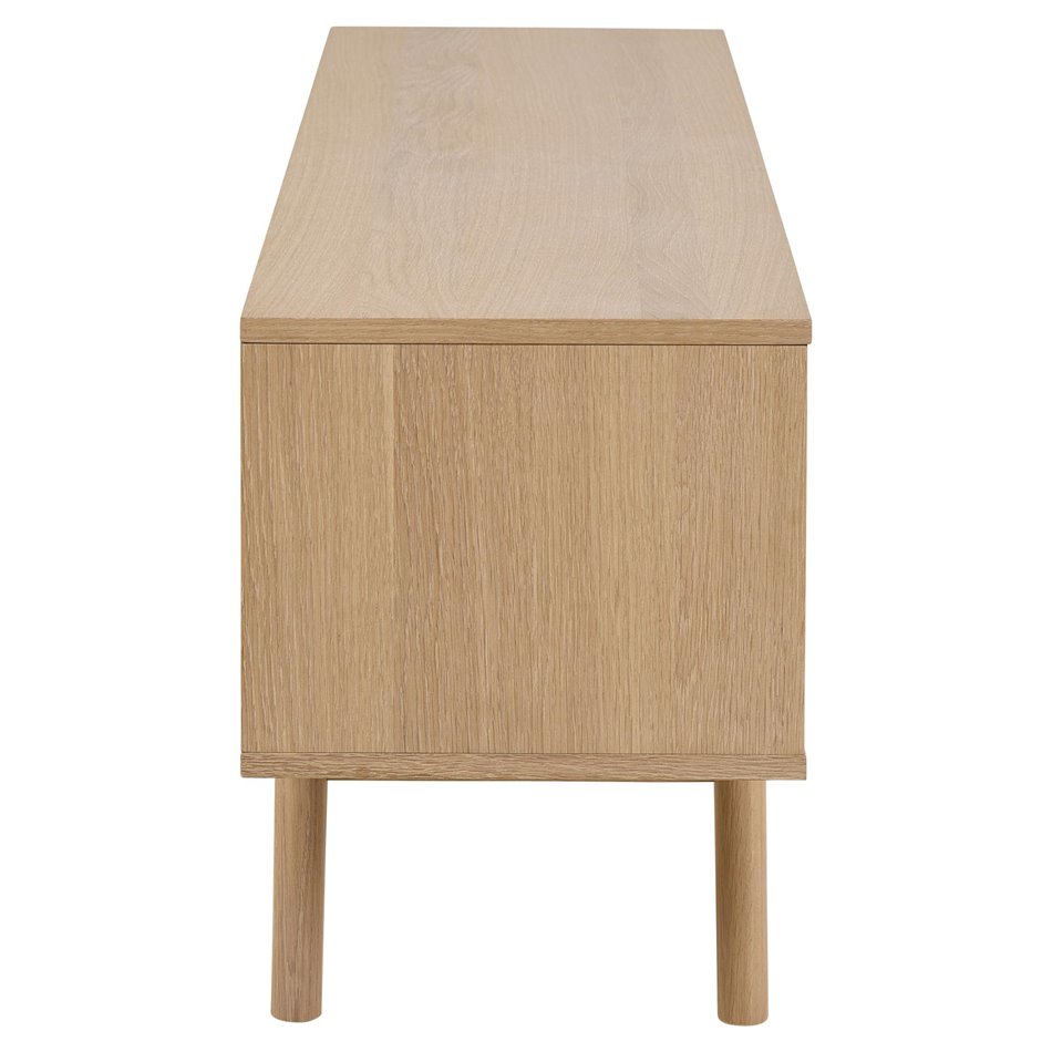 TV table Arte, natural color, chipboard/oak veneer, H55x40x160cm