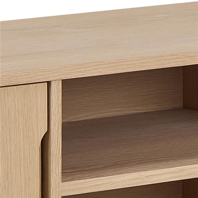 TV table Arte, natural color, chipboard/oak veneer, H55x40x160cm