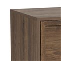 Chest of drawers Almdale, brown, steel/MDF, H110x40x80cm