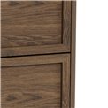 Chest of drawers Almdale, brown, steel/MDF, H110x40x80cm