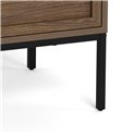 Chest of drawers Almdale, brown, steel/MDF, H110x40x80cm