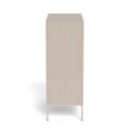 Chest of drawers Almdale, beige, steel/MDF, H110x40x80cm