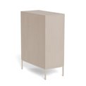 Chest of drawers Almdale, beige, steel/MDF, H110x40x80cm