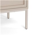 Chest of drawers Almdale, beige, steel/MDF, H110x40x80cm