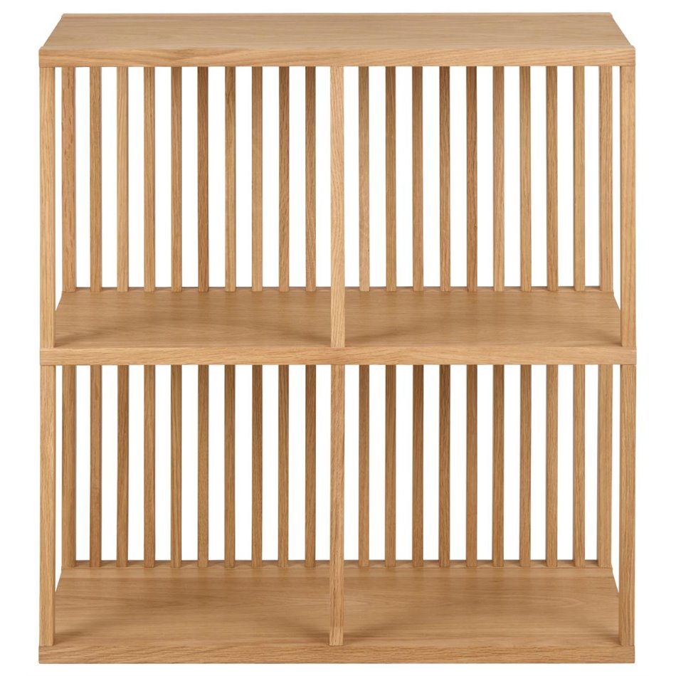 Полка настенная Alington, промасленный дубовый шпон/меламин, H69x31x67см