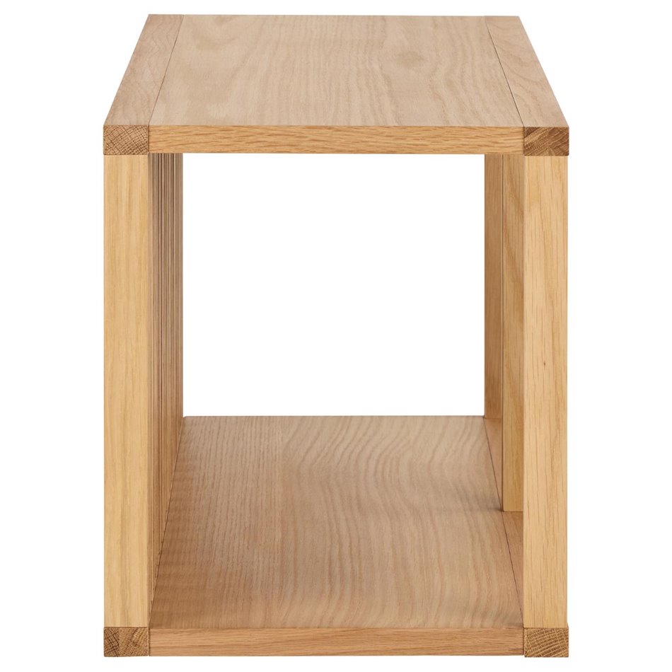 Полка настенная Alington, промасленный дубовый шпон/меламин, H35,5x31x67см