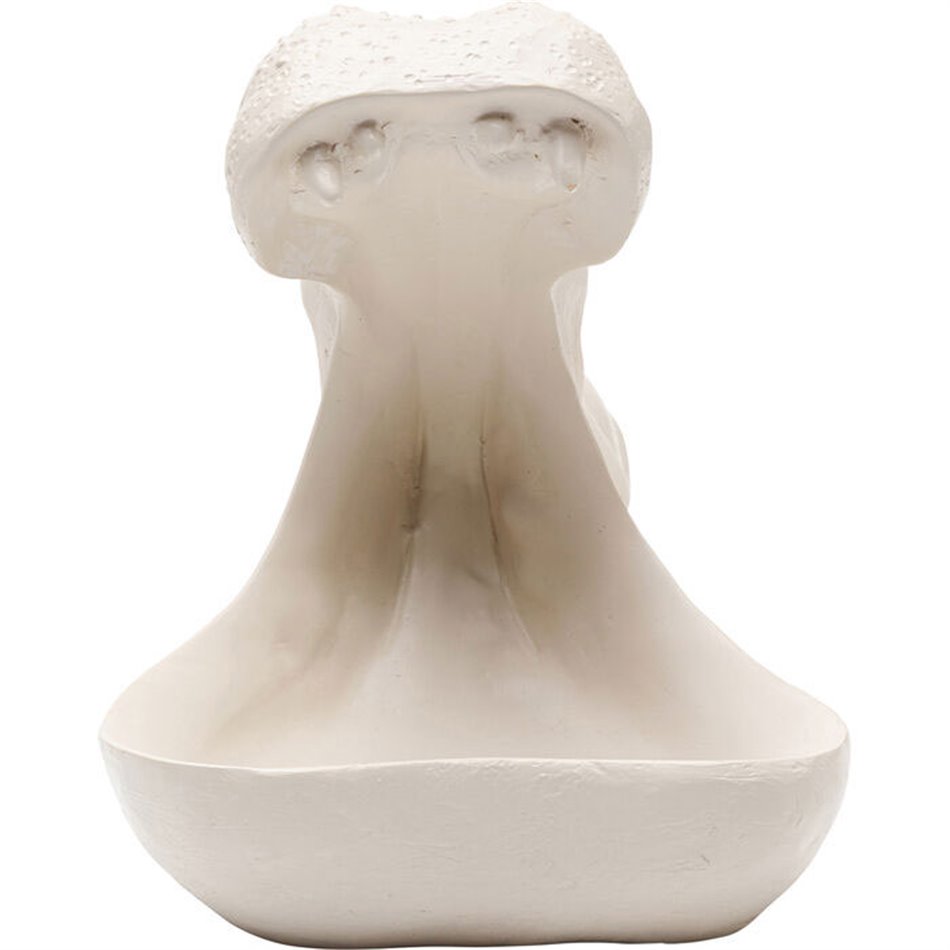 Deco figurine Hungry Hippo, beige, H17x14x27cm