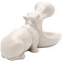 Deco figurine Hungry Hippo, beige, H17x14x27cm