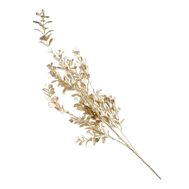 Decorative branch Fortine gold 4A, H81cm