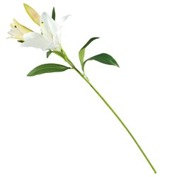 Decorative flower Lily white 1, H94cm