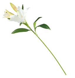 Decorative flower Lily white 1, H94cm