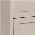 Bedside table Almdale, beige, steel/MDF, H61x40x45.6cm