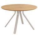 Dining table Aristo, natural color, steel/MDF, H75cm D120cm