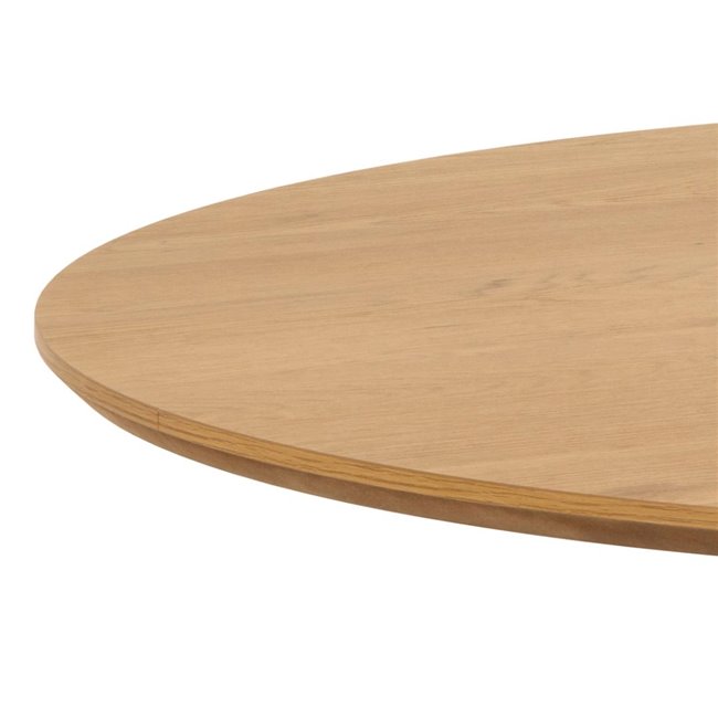 Dining table Aristo, natural color, steel/MDF, H75cm D120cm