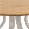 Dining table Aristo, natural color, steel/MDF, H75cm D120cm