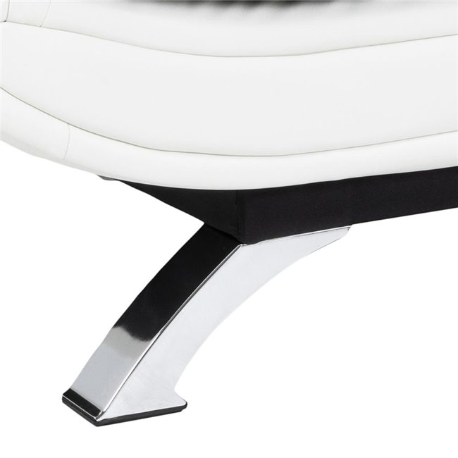 Sofa bed Akit, extendable, gray/white, H91x98x196cm, seat height 39cm