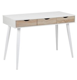 Office desk Aptun, white, steel/MDF, H77x50x110cm
