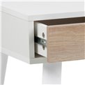 Office desk Aptun, white, steel/MDF, H77x50x110cm