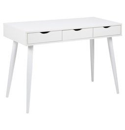 Office desk Aptun, white, steel/MDF, H77x50x110cm