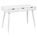 Office desk Aptun, white, steel/MDF, H77x50x110cm
