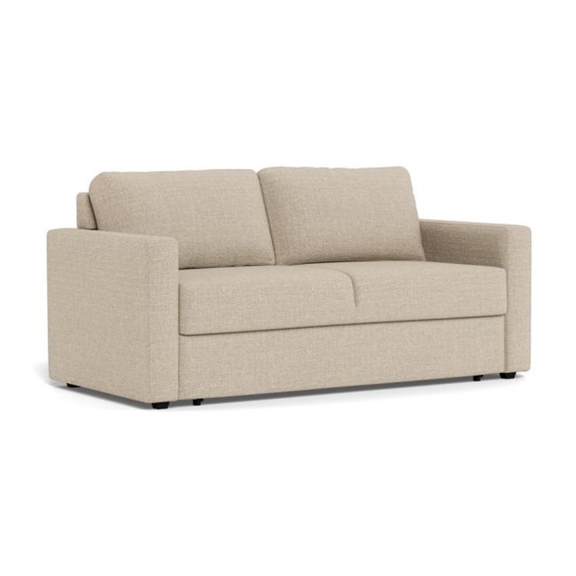 Sofa bed Aleur, extendable, beige, H85x88x176cm, seat height 47.5cm