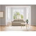 Sofa bed Aleur, extendable, beige, H85x88x176cm, seat height 47.5cm