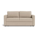 Sofa bed Aleur, extendable, beige, H85x88x176cm, seat height 47.5cm