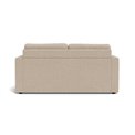 Sofa bed Aleur, extendable, beige, H85x88x176cm, seat height 47.5cm