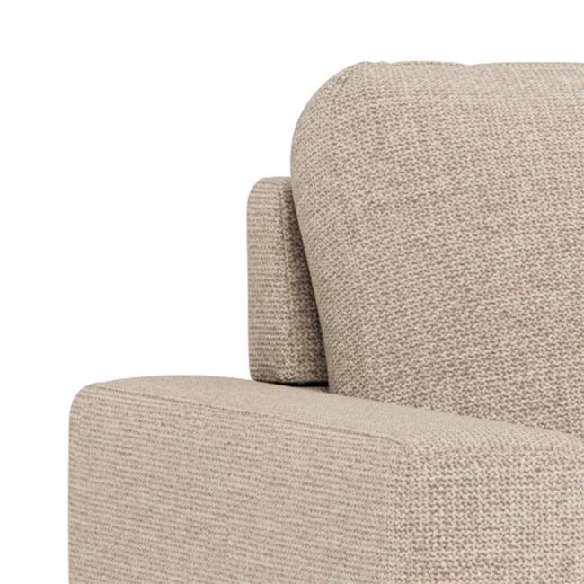 Sofa bed Aleur, extendable, beige, H85x88x176cm, seat height 47.5cm