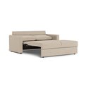 Sofa bed Aleur, extendable, beige, H85x88x176cm, seat height 47.5cm