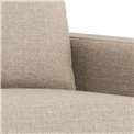 Sofa bed Aleur, extendable, beige, H85x88x176cm, seat height 47.5cm