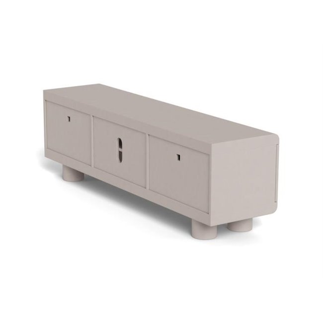TV table Acage, light gray, MDF, H50x40x160cm