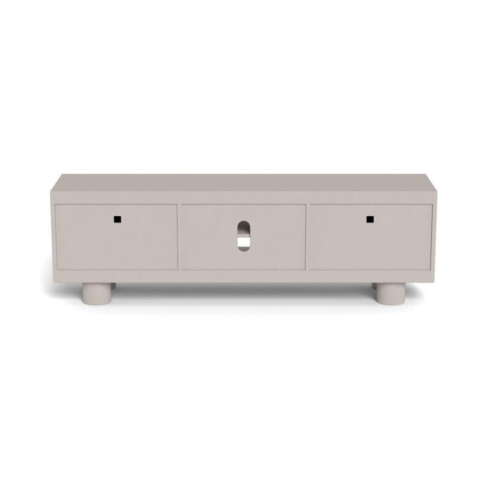 TV table Acage, light gray, MDF, H50x40x160cm