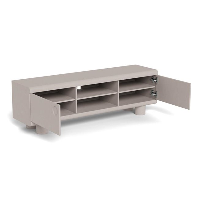 TV table Acage, light gray, MDF, H50x40x160cm