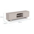TV table Acage, light gray, MDF, H50x40x160cm