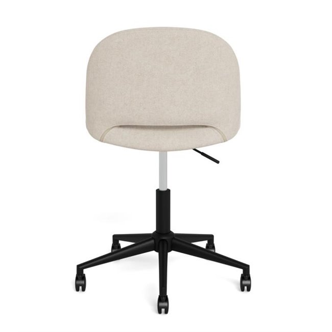 Office chair Aklan, swivel, beige, H77x49.5x49cm, seat height 44.5-54.5cm