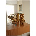 Deco figurine Bear with storage box, H33.5x19x20cm