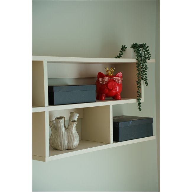 Ваза белая S, керамика, H16cm, D13cm