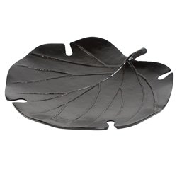 Decorative tray Johanna bronze, black, 31x29cm H4cm