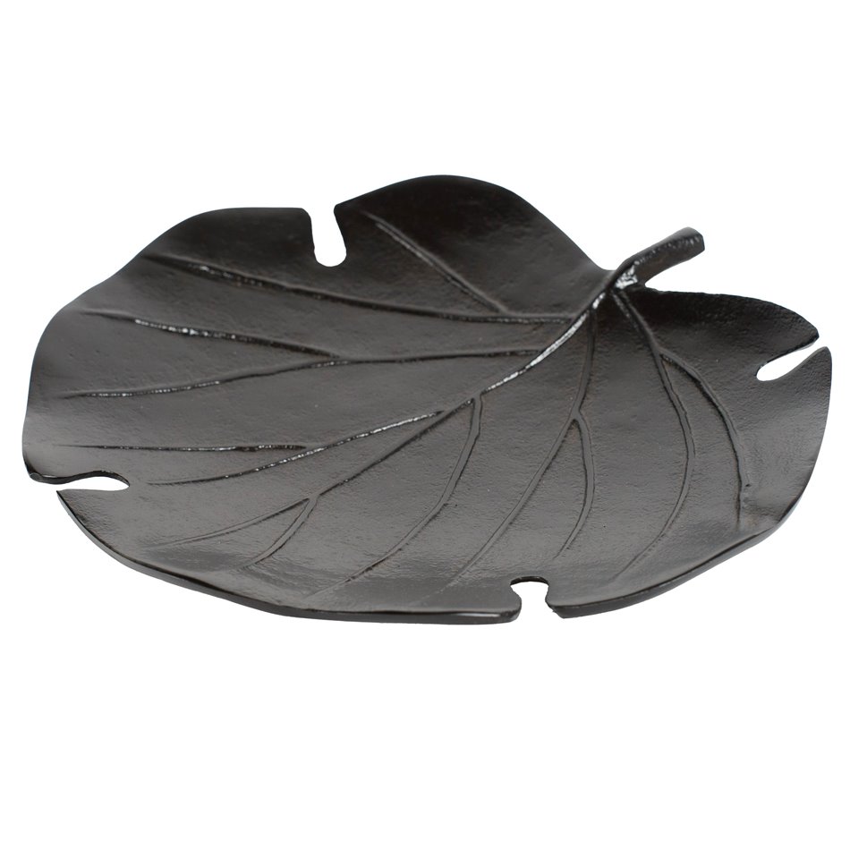 Decorative tray Johanna bronze, black, 31x29cm H4cm