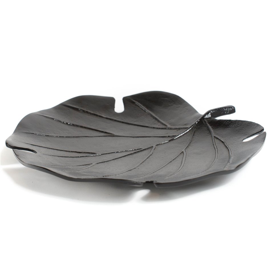 Decorative tray Johanna bronze, black, 31x29cm H4cm