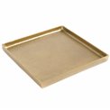 Metal tray Jorina gold, 25x25cm H2cm