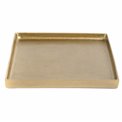 Metal tray Jorina gold, 25x25cm H2cm